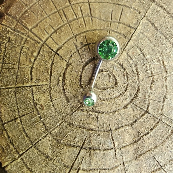 COPY - 16g stainless steel belly bar - Picture 1 of 1